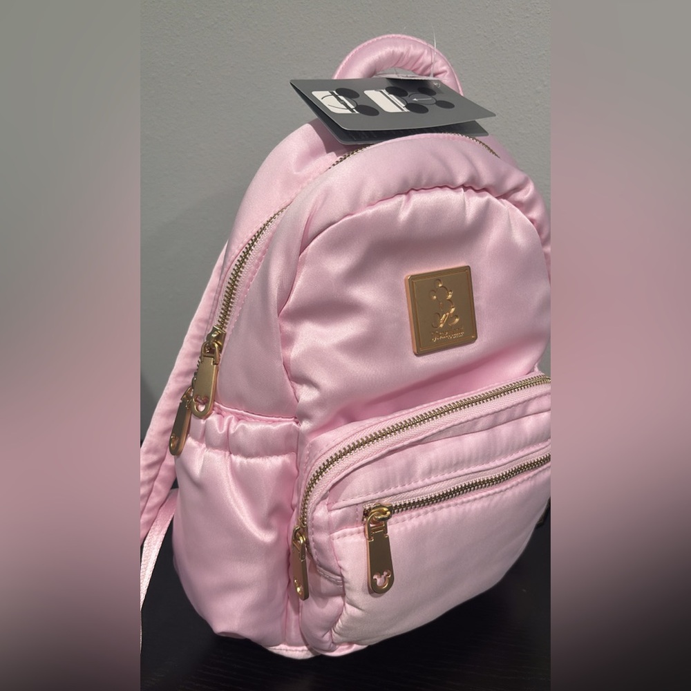 Disneyland Pink Satin Backpack with Ear Holder - 2026 Collection - NWT!!